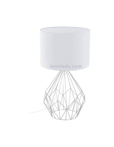 Lámpara de mesa blanca grande colección Pedregal | LeonLeds Iluminación