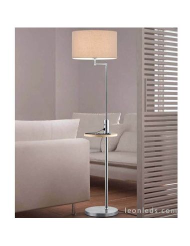 Lámpara de pie con USB Claas Trio Lighting | LeonLeds Iluminación