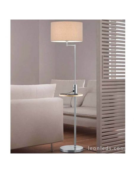 Lámpara de pie con USB Claas Trio Lighting | LeonLeds Iluminación