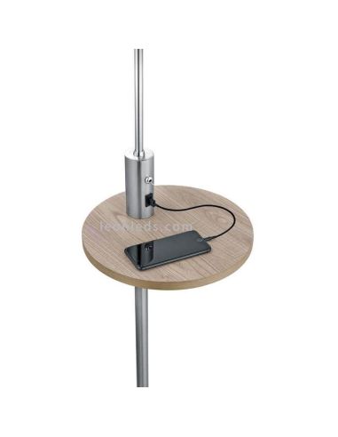 Lampadaire avec USB Claas Trio Lighting | Éclairage LeonLeds