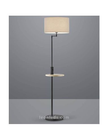 Candeeiro de chão Claas com porta USB da Trio Lighting | Leon Iluminação LED