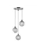 Lámpara de techo cristal moderna Clooney de Trio Lighting | LeonLeds Iluminación