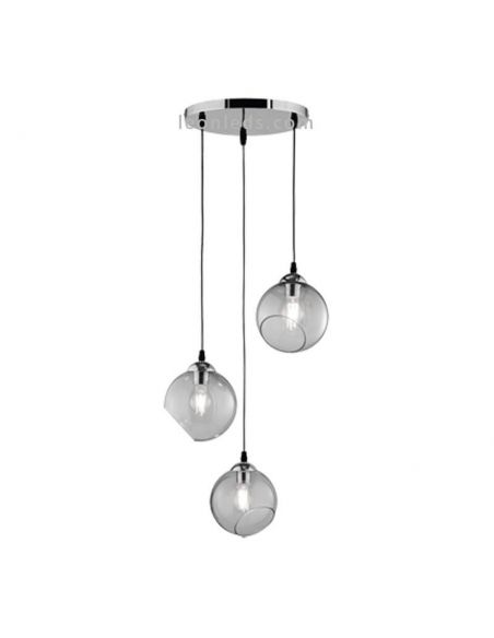 Lámpara de techo cristal moderna Clooney de Trio Lighting | LeonLeds Iluminación