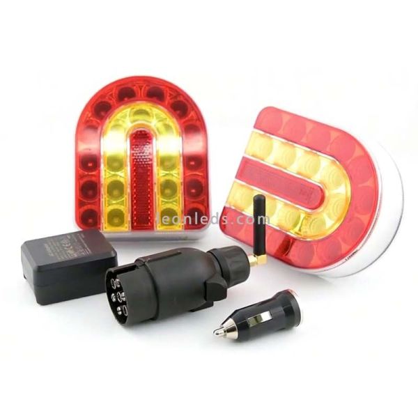 Lumières LED sans fil pour remorque agricole ou outil | Éclairage LeonLeds