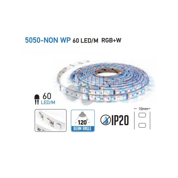 Tira de LED Vtac V-tac 12 voltios IP20 SMD5050 | LeonLeds