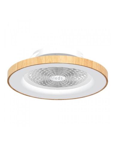 Plafón Ventilador LED Madera Tibet 7126 Mantra Iluminación | LeonLeds