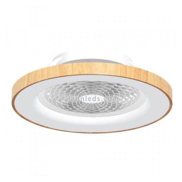 Plafón Ventilador LED Madera Tibet 7126 Mantra Iluminación | LeonLeds