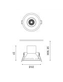 Medida Shot Light M 2 de 6.5W Blanco de ArkosLight