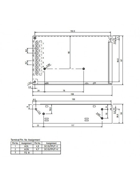 Transformador Tira LED RS 150-12 Mean Well | LeonLeds