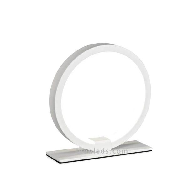 Lámpara de mesa LED redonda Blanca KiteSurf  7195 7145 Mantra | LeonLeds Iluminación