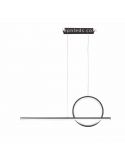 Lámpara colgante LED minimalista KiteSurf negra 7142 Mantra | LeonLeds Iluminación