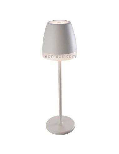Lámpara de mesa LED exterior portatil Blanca K3 7116 Mantra | LeonLeds Iluminación
