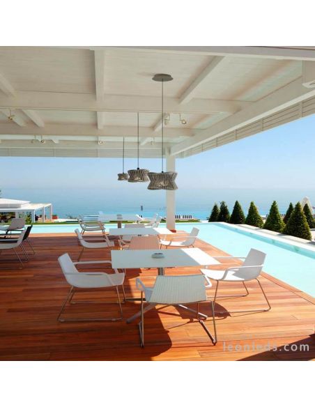 Lámpara colgante de Exterior moderna Polinesia 7131 Mantra | LeonLeds Iluminación
