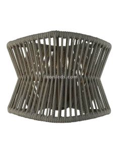 Aplique de exterior moderno Polinesia Beige Oscuro 7133 Mantra Santiago Sevillano | LeonLeds Iluminación