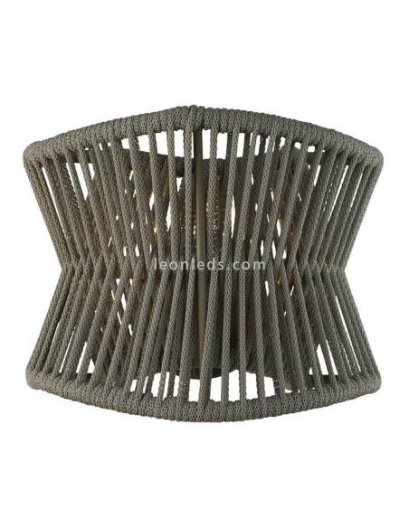 Aplique de exterior moderno Polinesia Beige Oscuro 7133 Mantra Santiago Sevillano | LeonLeds Iluminación