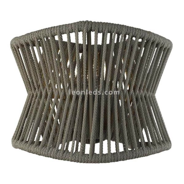 Aplique de exterior moderno Polinesia Beige Oscuro 7133 Mantra Santiago Sevillano | LeonLeds Iluminación