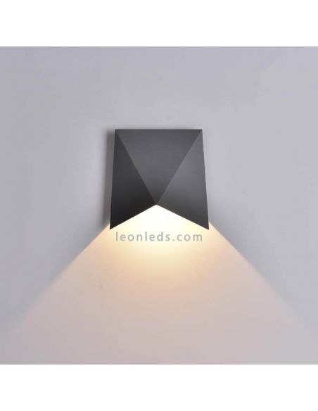 Aplique LED para exterior moderno Triax Mantra Gris oscuro 6525 | LeonLeds Iluminación