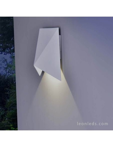 Aplique LED para exterior moderno Triax Mantra Blanco 6526 | LeonLeds Iluminación