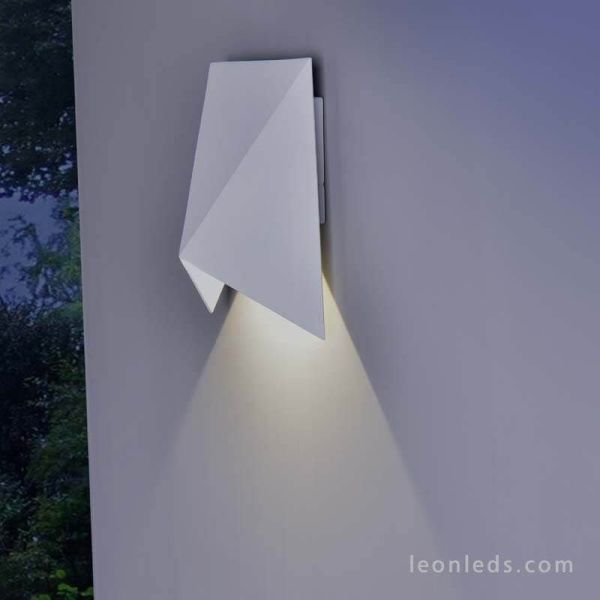 Aplique LED para exterior moderno Triax Mantra Blanco 6526 | LeonLeds Iluminación