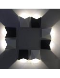 Aplique LED para exterior moderno Triax Mantra Blanco 6526 6525 Gris oscuro | LeonLeds Iluminación