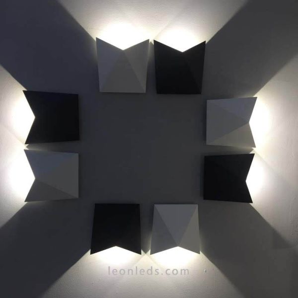 Moderno aplique LED para exterior Triax Mantra Branco 6526 6525 Cinzento escuro | Leon Iluminação LED