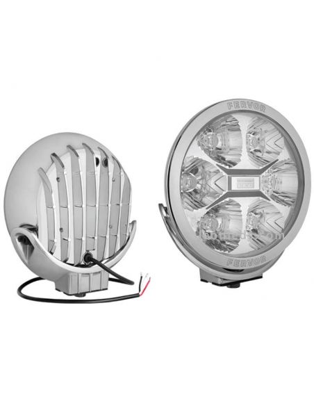 Faro LED Cromado Homologado Fervor 220 50Cd Wesem | LeonLeds Iluminación
