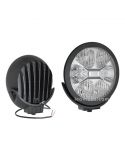 Phare LED rond noir Homologué Fervor 220 50 candelas | Éclairage LeonLeds