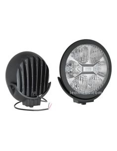 Faro LED redondo negro Homologado Fervor 220 50 candelas | LeonLeds Iluminación