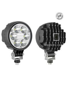 Faro Redondo Con Conector 6 LEDs 12-24V  -Homologado E20- | LeonLeds Iluminación 2