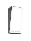Arandela LED moderna para exterior cinza escuro Solden 7072 | Leon Iluminação LED