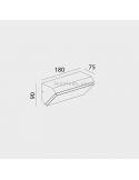 Dimensiones Aplique LED Solden Horizontal de Mantra 7070 7071 | LeonLeds Iluminación