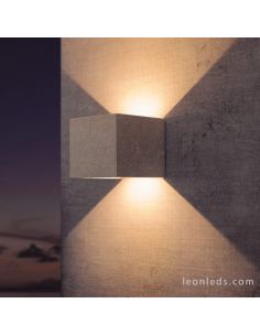 Aplique LED exterior Cemento Blanco Taos 7109 Mantra | LeonLeds Iluminación 2