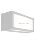 Arandela retangular para exterior Utah White by Mantra 7051 | leonleds
