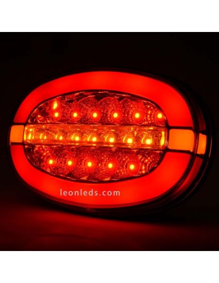 Voyant LED ovale à 3 fonctions A été approuvé 1432 | Éclairage LeonLeds