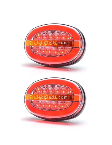 Luz piloto LED oval de 3 funções Foi aprovada 1432 | Leon Iluminação LED