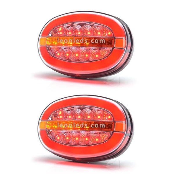 Piloto LED 3 funciones ovalado Was Homologado 1432 | LeonLeds Iluminación