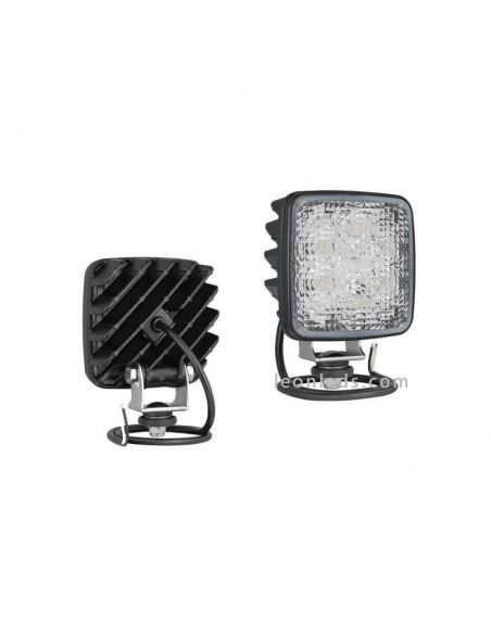 Foco LED cuadrado de trabajo 1.600Lm Wesem | LeonLeds Iluminación
