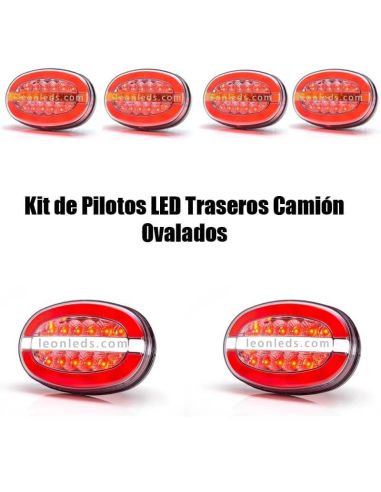 Kit 6 Pilotos LED traseros Ovalados W205 W205DD Was | LeonLeds Iluminación
