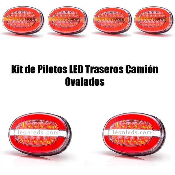Kit 6 farolins LED ovais W205 W205DD Was | Leon Iluminação LED