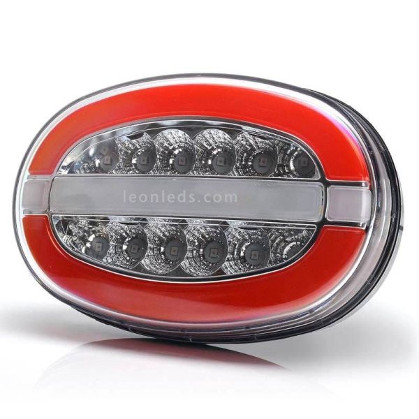 Kit 6 luzes traseiras LED ovais W214 W205DD Was Fog e posição de marcha à ré | Leon Iluminação LED