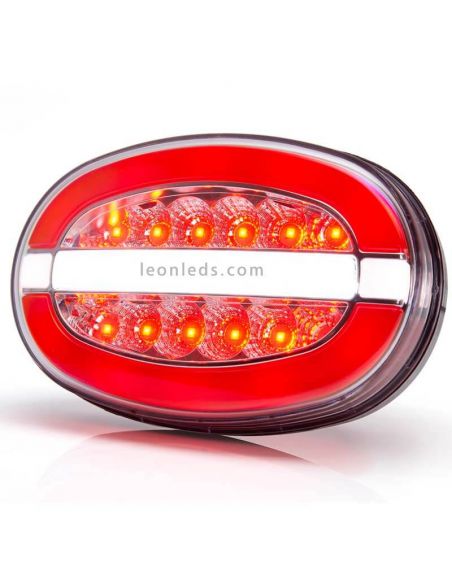 Kit 6 luzes traseiras LED ovais W214 W205DD Was Fog e posição de marcha à ré | Leon Iluminação LED