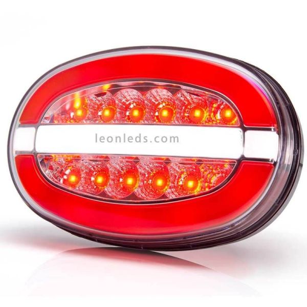 Kit 6 Pilotos LED traseros Ovalados W214 W205DD Was Posición niebla y marcha atras | LeonLeds Iluminación