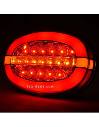 Kit 6 Lanternas traseiras LED ovais W205 Was Travão de posição intermitente progressivo | Leon Iluminação LED
