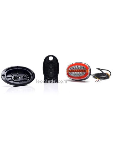 Kit 6 feux arrière ovales à LED W205 Était Position intermittente progressive Frein | Éclairage LeonLeds