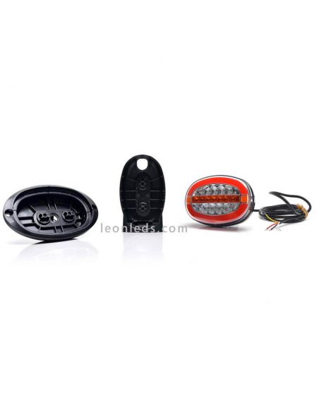 Kit 6 feux arrière ovales à LED W205 Était Position intermittente progressive Frein | Éclairage LeonLeds