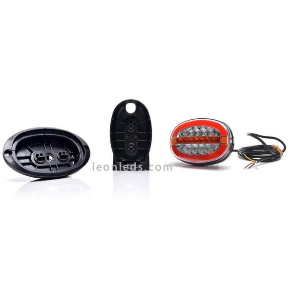 Kit 6 Pilotos LED traseros Ovalados W205 Was Posición intermitente progresiva Freno  | LeonLeds Iluminación
