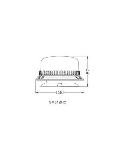 Rotativo LED Magnetico Azul Homologado Agropar | LeonLeds Iluminación 2