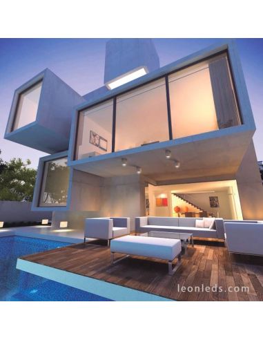 Plafón cuadrado exterior Levi de Mantra | LeonLeds Iluminación