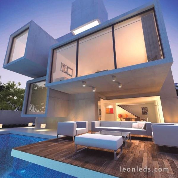 Plafon quadrado para exterior Levi by Mantra | Leon Iluminação LED