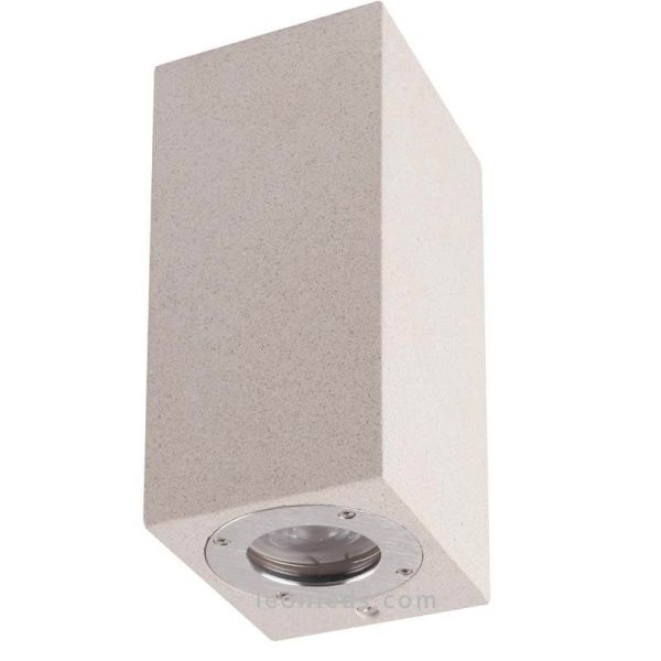 Arandela quadrada para exterior Levi White Mantra | Leon Iluminação LED